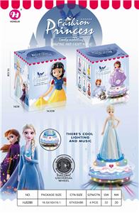ELECTRIC UNIVERSAL LIGHTING ICE SNOW PRINCESS MUSIC STATION - OBL887899