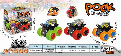 1: 36 graffiti alloy inertia stunt vehicle - OBL888663