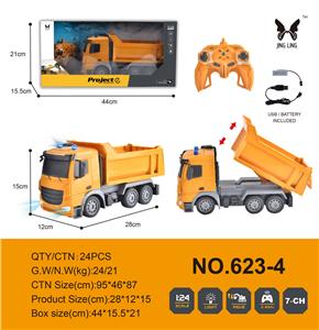 1: 24 REMOTE CONTROL 7-WAY DUMP TRUCK - OBL889247