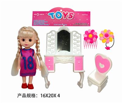 6寸娃娃配饰品梳装台椅子 - OBL889300