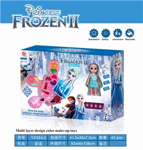 ICE PRINCESS DIY THREE LAYERS OF MAKEUP WITH DOLLS - OBL889482