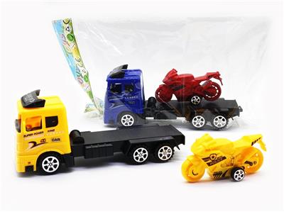 惯性拖头车载回力摩托 - OBL889735