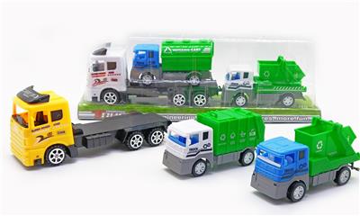 惯性拖头车载回力环卫车 - OBL889754