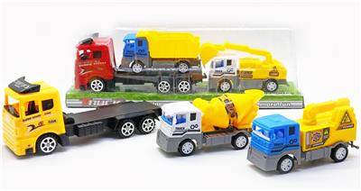 惯性拖头车载回力工程车 - OBL889756