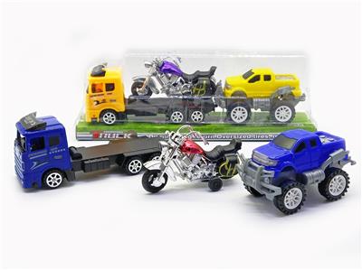 惯性拖头车载回力哈雷摩托滑行越野车 - OBL889773