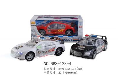Electric universal four vocal cord light police car - OBL889899