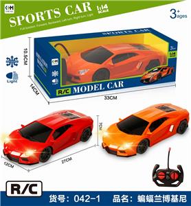 1: 14 four way simulation remote control car with headlight lamborghini (bat) - OBL890050