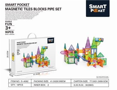 彩窗磁力片管道95PCS        基础版3 - OBL890508
