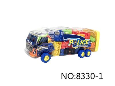 动感警车益智类积木 - OBL890614