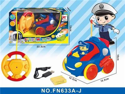 Remote control 2-way police cartoon car - OBL890754