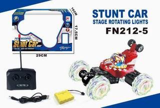 Music stunt rotating stage flashing light on and off dump truck - OBL890755