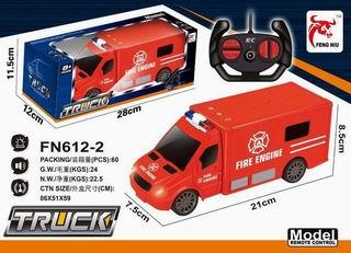 Flashing sound remote control fire truck - OBL890795