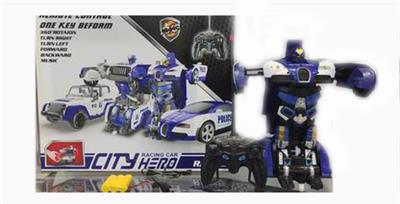 Remote control one button variant remote control simulation police vehicle - OBL890876