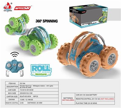 2.4g stunt rollover remote control vehicle with light - OBL890953