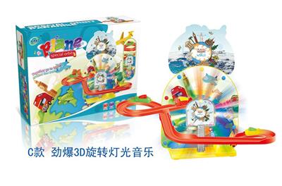 电动磁吸3D炫光飞机滑梯 - OBL891657