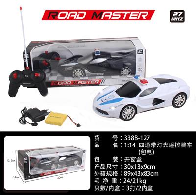 1:14 FOUR-WAY REMOTE-CONTROLLED POLICE CAR WITH LIGHTS - OBL891708
