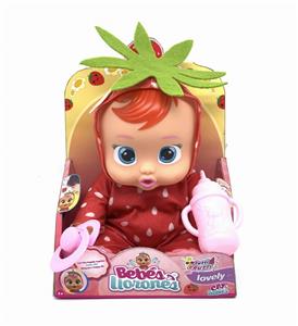 (Strawberry) the latest 10 inch enamel crying doll - OBL892472