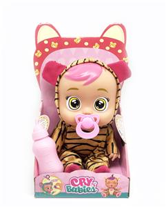 (TIGER) 14 INCH ENAMEL CRYING DOLL - OBL892644