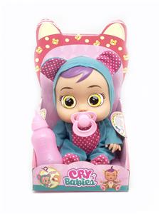 (BLUE BEAR) 14 INCH ENAMEL CRYING DOLL - OBL892648