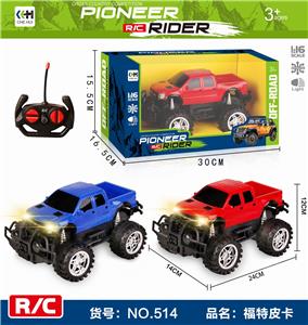 1:16 FOUR-WAY OFF-ROAD REMOTE CONTROL CAR WITH HEADLIGHTS (FORD PICKUP) - OBL892654