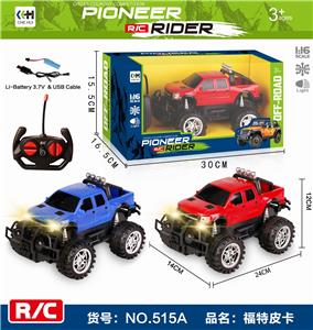 1:16 FOUR-WAY OFF-ROAD REMOTE PACKAGE ELECTRIC CAR WITH HEADLIGHTS (FORD PICKUP) - OBL892657