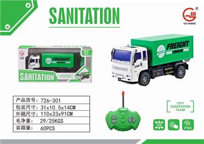 1: 32 Four way light remote control sanitation car - OBL892851