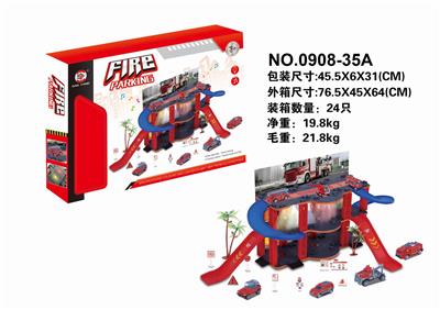 Three alloy fire engines and one alloy aircraft - OBL892957