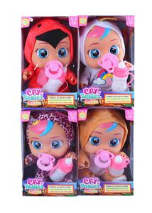 14 INCH TAPE LINED CONCERT TEARFUL FRUIT CRYING DOLL WITH BOTTLE AND NIPPLE - OBL893145