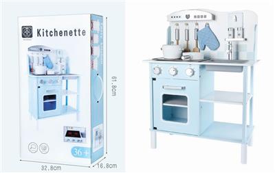 WOODEN SIMULATION HOME BLUE KITCHEN COMBINATION - OBL893430