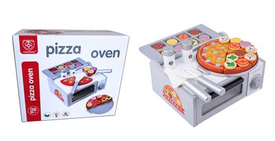 COMBINATION OF WOODEN PIZZA OVEN - OBL893431