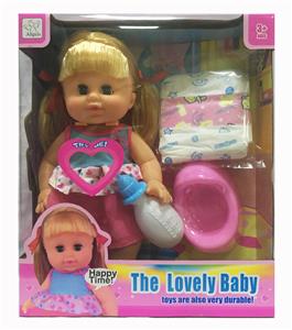 14 INCH ENAMEL DRINK WATER URINATE WITH IC DOLL - OBL894163