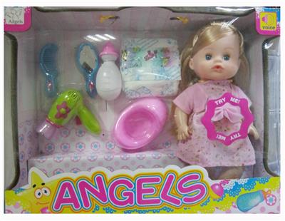 14 INCH ENAMEL DRINK WATER URINATE WITH IC DOLL - OBL894191
