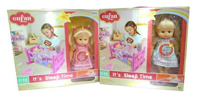 SHAKER WITH BABY GIRL SUIT 14 INCH IC ENAMEL - OBL894352
