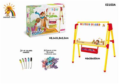 THE ENGLISH DRAWING BOARD IS EQUIPPED WITH 41 ENGLISH LETTERS AND 5 COLOR PENS - OBL894883