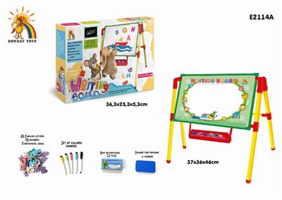 ENGLISH DRAWING BOARD WITH 41 ENGLISH LETTERS WITH 5 COLOR PENS (BOTH SIDES) - OBL894888