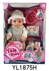 40CM MOVABLE EYE DOLL WITH WATER URINATION FUNCTION AND LIGHTING SHOES - OBL896037