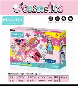 GIRL DIY THREE LAYERS OF MAKEUP WITH DOLLS - OBL897218