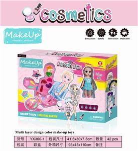 ICE PRINCESS DIY THREE LAYERS OF MAKEUP WITH DOLLS - OBL897225