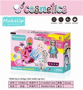 PRINCESS DIY THREE LAYERS OF MAKEUP WITH DOLLS - OBL897226