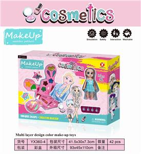 PRINCESS DIY THREE LAYERS OF MAKEUP WITH DOLLS - OBL897228