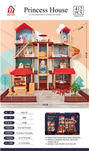 Self-contained villa house 6 inch barbie 2, 4 inch barbie 1 - OBL897368