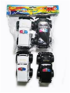 TWO SOLID COLOR INERTIAL POLICE CARS - OBL897500