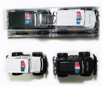 TWO SOLID COLOR INERTIAL POLICE CARS - OBL897512