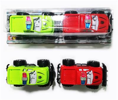 TWO SOLID COLOR INERTIAL POLICE CARS - OBL897515