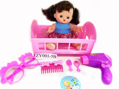 10 INCH ACTIVE EYE GIRL SHAKER WITH GLASSES BLOWTORCHE COMB MIRROR FLOWER COMB - OBL898094