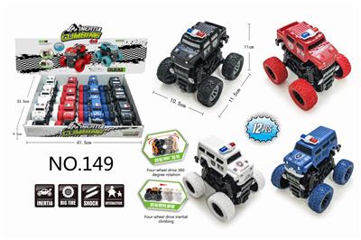 DOUBLE INERTIA REVOLVING STUNT POLICE CAR - OBL898799