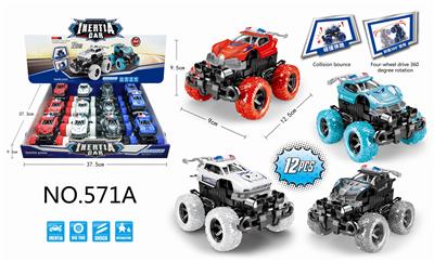 INERTIAL COLLISION DEFORMATION POLICE CAR - OBL898803