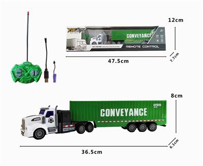 ALLOY FOUR-WAY REMOTE CONTROL CONTAINER TRUCK - OBL900098