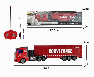 ALLOY FOUR-WAY REMOTE CONTROL CONTAINER TRUCK - OBL900099
