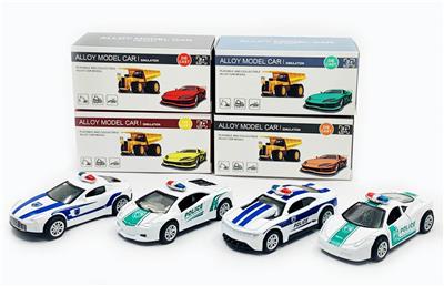 HUILI POLICE CAR (4 MODELS) 1:64 - OBL901763